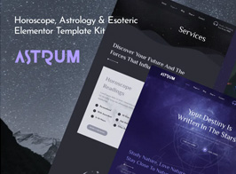 Astrum – Horoscope Astrology & Esoteric Magic Elementor Template Kit