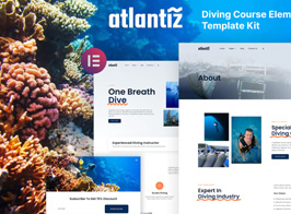 Atlantiz – Diving School Elementor Template Kit
