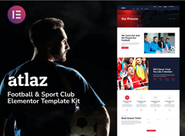 Atlaz – Football & Sports Club Elementor Template Kit