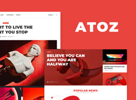 AtoZ – Blog & Magazine Elementor Template Kit