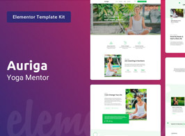 Auriga — Health Coach & Yoga Mentor Elementor Template Kit