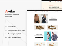 Avika – Multipurpose eCommerce Elementor Pro Template Kit