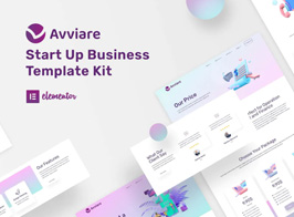 Avviare Start Up Business Elementor Template Kit