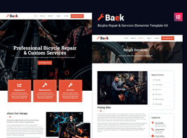 Baek – Bicycle Repair and Service Elementor Template Kit