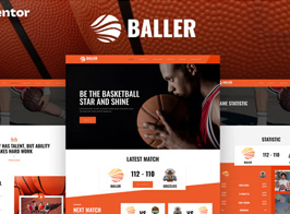 Baller – Basketball Team & Sports Club Elementor Template Kit