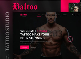 Baltoo – Tattoo Studio and Artist Elementor Template Kit