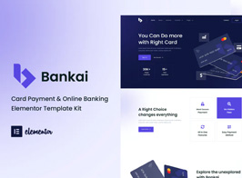 Bankai – Card Payment & Online Banking Elementor Template Kit