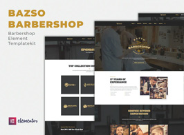 Bazso – Barbershop Elementor Template Kit