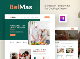 BelMas – Online Cooking Class & Workshop Elementor Template Kit