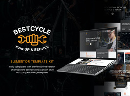 Bestcycle | Bicycle Repair & Service Elementor Template Kit