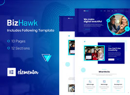 BizHawk – Corporate Agency Elementor Template Kit