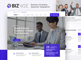 Biznise – Business Consulting Elementor Template Kit