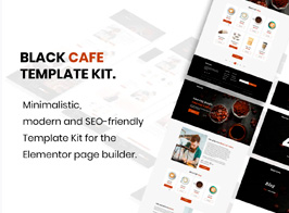 Black Cafe – Restaurant & Cafe Template Kit