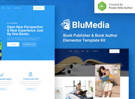 BluMedia – Book Publisher & Book Author Elementor Template Kit