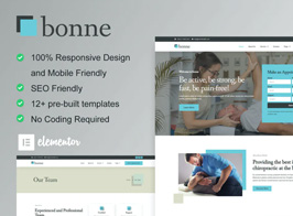 Bonne – Chiropractic & Physiotherapy Elementor Template Kit