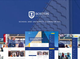 Boston – School & University Elementor Template Kit