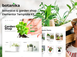 Botanika – Botanical Garden Shop Elementor Template kit