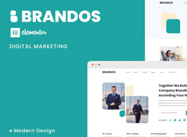Brandos – Digital Marketing Elementor Template Kit