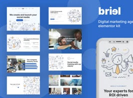 Briel – Digital Marketing Agency Elementor Template Kit