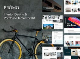 Bromo – Interior Design Portfolio Template Kit
