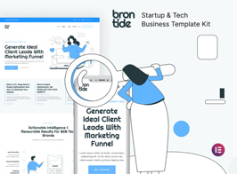 Brontide – IT Solutions & Technology Startup Elementor Template Kit