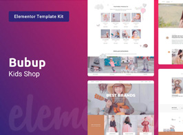 Bubup — Kids Store & Baby Shop Elementor Template Kit