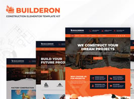 Builderon – Construction And Industry Elementor Template Kit