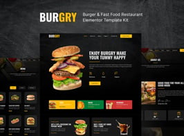 Burgry – Burger & Fast Food Restaurant Elementor Template Kit