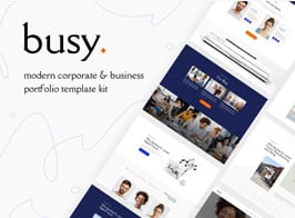 Busy | Modern Corporate & Business Portfolio Elementor Template Kit