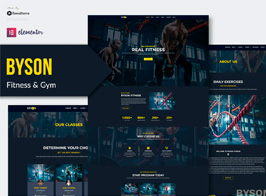 Byson – Fitness & Gym Elementor Template Kit