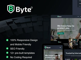 Byte – Cyber Security Business Elementor Template Kit