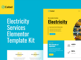 Cabel – Electricity Services Elementor Template Kit