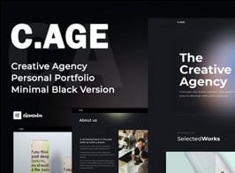 C.AGE – Creative Agency Personal Portfolio Elementor Template Kit
