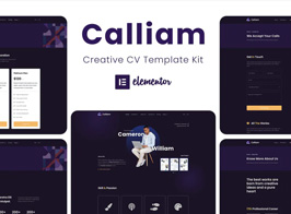 Calliam – Creative CV Elementor Template Kit