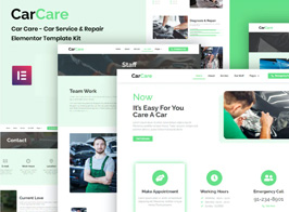 CarCare – Auto Service & Repair Elementor Template Kit