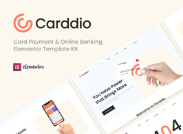 Carddio – Card Payment & Online Banking Elementor Template Kit
