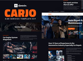 Carjo – Car Services & Repair Elementor Template Kit