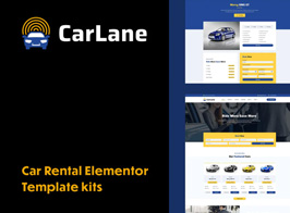 CarLane – Car Rental Elementor Template Kit