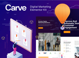 Carve — Digital Marketing Elementor Template Kit