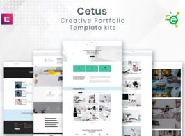CETUS – Creative Portfolio Elementor Template Kit