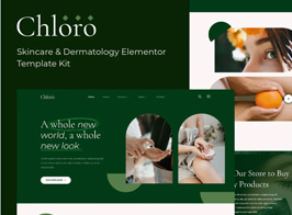 Chloro – Skincare & Dermatology Elementor Template Kit