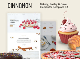 Cinnamon – Bakery & Pastry Shop Elementor Template Kit