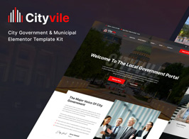 Cityvile – City Government & Municipal Elementor Template Kit