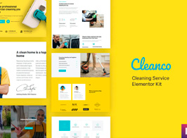 Cleanco – Cleaning Service Company Template Kit