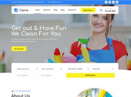 Cleniz – Cleaning Services Elementor Template Kit