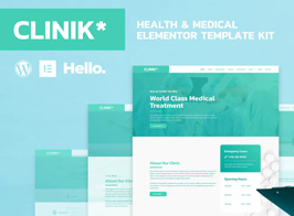 CLINIK – Hospital & Clinical Health Care Elementor Template Kit