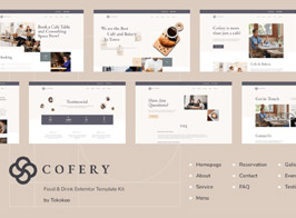 Cofery | Restaurant & Cafe Elementor Template Kit
