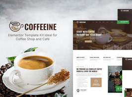 Coffeeine – Coffee Shop & Cafe Elementor Template Kit