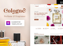 Cologne – Perfume & Fragrance Elementor Template Kit