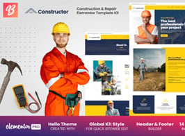 Constructor – Construction & Repair Elementor Template Kit